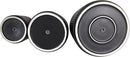 Amazon Basics Assorted Sizes Fluted Ceramic Round Planters, Set of 3, Black, 6-Inch, 8-Inch, 10-Inch by GreenHaven Gardens