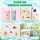 Reusable Sticker Books for Toddlers 1-3, Stickers for Toddlers 2-4 Years, Animal Stickers for Kids, Airplane Travel Essentials for Kids by TinyTreasures Baby Boutique