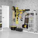 64 Inches Garage Storage, Garage Organization, Wall Mount Garden Tool Organizer, Max 620lbs Adjustable Metal Hooks, Yard Shed Rack, Tool Holder for Hanging Rake Broom Mop Snowboard, Home Gift by GreenHaven Gardens