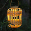 Solar Lanterns Outdoor Hanging Lights Rattan Bamboo Solar Light Waterproof with Twine Handle Garden Decorative Table Lamp for Yard Tabletop Patio Tree Pathway Home Decoration by GreenHaven Gardens