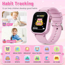 Kids Waterproof Smart Watch Girls Gift Age 3-12 with 39 Game HD Touch Screen Music Player Video Camera Pedometer Alarm Clock Birthday Gift for 6 7 8 9 Year Olds Pink by TinyTreasures Baby Boutique