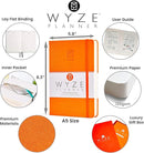 Undated Daily Planner – 3-Month A5 Productivity Organizer with Full Page Per Day, Hourly Schedule, Goal Setting, Habit Tracker, Weekly & Monthly Pages – Hardcover Time Management Notebook (Orange) by TinyTreasures Baby Boutique