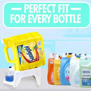 TidyFriend Laundry Detergent Dispenser with Tray & Strap, Laundry Soap Dispenser with Non-Slip Rubber Feet for Washing Room Organization, Easy Pour (White) by CozyNest Decor