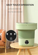 Portable Washing Machine, Mini Washer,16L Upgraded Large Capacity Foldable Washer.Deep Cleaning of Underwear, Baby Clothes and Other Small Clothes.Suitable for Apartments, Dormitories, Hotels.(Green) by CozyNest Decor