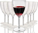 Oojami Elegant Plastic Champagne Flutes - 32 PCS, 7.8oz Disposable & Reusable Wine Glasses - Perfect for Home, Parties, Weddings, Birthdays & Celebrations (32, Clear) by CozyNest Decor