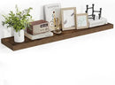 48 Inch Floating Shelves, 48"x9.25"x1.5" Inch Deep Floating Shelves for Wall, Wooden Shelves for Bathroom, Bedroom, Living Room, Brown by CozyNest Decor