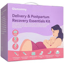 Upgraded Postpartum Recovery Essentials Kit for Women, Nursing Gown, Luggage Bags, Socks, Peri Bottle, Cooling Spray, Disposable Underwear, Postpartum Pads, Hot&Cold Packs, Cooling Liners by TinyTreasures Baby Boutique