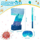 Sratte Number 1 2 3 4 5 6 7 8 9 Piñata with Stick Blindfold Confetti, Gradient Blue Piñata for Kids Boys Girls Birthday Party Anniversary Decorations Supplies(Number 7) by TinyTreasures Baby Boutique