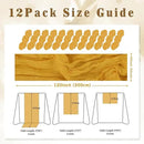 12 Pack Mustard 10FT Cheesecloth Table Runner Rustic Gauze Fabric Cheese Cloth Table Runner for Wedding Bridal Baby Shower Table Decor Boho Sheer Birthday Party Table Decorations 20 x 120 Inch Long by CozyNest Decor