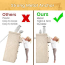 Furniture Anchors (10 Pack) for Baby Proofing, Furniture Straps Anti Tip Furniture Anchor Securing 400 lbs/Keep Baby Pet Safety from Falling Furniture, Metal White Earthquake Straps by TinyTreasures Baby Boutique