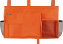 Surblue Caddy Hanging Organizer Bedside Storage Bag for Bunk and Hospital Beds, Orange, L by CozyNest Decor