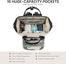 LOVEVOOK Diaper Bag Backpack, Baby Bag with Changing Station, Large Diaper Backpack for Mom Dads, Waterproof Mommy Bag for Boy and Girl, Travel Essential Baby Shower, Black-Beige by TinyTreasures Baby Boutique