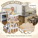 Portable Booster Seat,Toddler Baby Seat with Tray for Dining Table Compact Floor Chair for Camping Lawn Beach Babies Travel 6-36 Months by TinyTreasures Baby Boutique