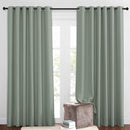 NICETOWN Room Darkening Patio Curtains for Windows 84 inch Length - Solid Thermal Insulated Grommet Light Reducing Panels Window Treatment for Living Room (Sage Green, 2 Panels = 160" Wide) by TinyTreasures Baby Boutique