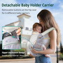 Baby Carrier, Newborn to Toddler(25-60 lbs), Adjustable Detachable 6-in-1 Ergonomic Toddler Carrier, Easy-to-Use, Front & Back Carry & Baby Hip Carrier for Hands-Free Parenting by TinyTreasures Baby Boutique