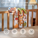 TUMAMA Baby Activity Toy Cute Bear Spiral Toy with Hanging Toys, Clips Detachable Sensory Stimulating Baby Toys 0-3 3-6 Months for Newborn Strollers Bassinets Crib Carseat by TinyTreasures Baby Boutique