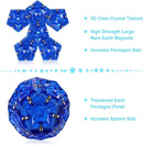 RoomyRoc Magnetic Fidget Sphere Magnets Balls - Crystal Diamond Blue - Magnet Fidgets Toy - 12 Piece Set - Creativity Beyond Imagination, Inspirational, Recreational, Desk Toys for Adults by TinyTreasures Baby Boutique