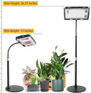 LBW Grow Light for Indoor Plants, Full Spectrum Desk LED Plant Light, Small Grow Lamp with 4H/8H/12H Timer, 6-Level Brightness, Height Adjustable, Flexible Gooseneck, Ideal for Indoor Growth by GreenHaven Gardens
