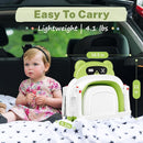 AVIDOR Baby Bathtub,Collapsible Bathtub for Newborn to Toddler,Durable Essential Infant Bath Tub,Portable Travel Baby Tub with Soft Cushion,No-Slip Hanging and Detachable(Green) by TinyTreasures Baby Boutique
