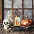 Halloween Snow Globe Lantern, Spooky Ghost Halloween Decor, Plug-in & Battery Operated Snow Globes for Halloween Decorations Indoor by CozyNest Decor