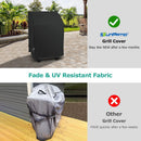 SunPatio 2 Burner Gas Grill Cover 32 inch, Heavy Duty Waterproof Small BBQ Grilling Cover, Compatible for Weber Char-Broil Nexgrill and More Grills with Collapsed Side Tables, All Weather Protection by GreenHaven Gardens