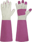 HANDLANDY Rose Pruning Gardening Gloves for Men & Women, Thornproof Long Gauntlet Gloves, Pigskin Leather - Breathable & Durability (Large) by GreenHaven Gardens