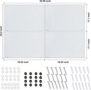 Peg Board, Heavy Duty Steel Organization Panels, Universal 1/8 and 1/4 Peg Board Accessories, Ideal for Garage Tool Storage, Pack of 4(White, 16X10.5) by GreenHaven Gardens
