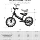 Balance Bike 2 in 1,The Dual Use of a Kids Balance Bike and Toddler Bike, for 2 3 4 5 6 7 Years Old -12 14 16 Inches with Training Theory, Brake, Pedal by TinyTreasures Baby Boutique