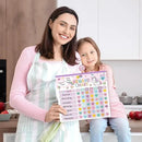 Reward Chart for Kids,Magnetic Behavior Chore Chart for Kids at Home,26 Little Hose Chore Charts,1960 Diamond Stickers,56 Reward Stickers,Incentive Chart to Develop Responsibility and Good Habits,Pink by CozyNest Decor