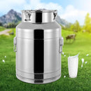 304 Food-Grade Stainless Steel Ice Bucket with Lid, 28L/7.4Gallon Good Sealing Storage Canister Milk Bucket Milk Can for Coffee, Tea, Water, Milk, Soup by CozyNest Decor