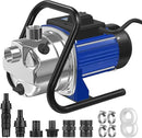 110V Electric Shallow Well Pump, 1.5HP 1532GPH 152FT Water Transfer Pump, Portable Stainless Steel Sprinkler Booster Jet Water Pumps for Garden Lawn Irrigation System by GreenHaven Gardens