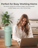Xaproo 22oz Breast Milk Cooler Bottle, Portable Milk Cooler for Breastmilk with 360° Total Cooling for 24 Hours, Breastmilk Chiller with 2pcs Baby Bottles, Breastfeeding Essentials for Baby, BPA-Free by TinyTreasures Baby Boutique