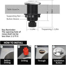 Garbage Disposal Air Switch Kit for SinkTop Waste Disposal with Stainless Steel Polished Short Air Button by briidea by CozyNest Decor