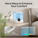 Dreo Humidifiers for Bedroom, 6L Top Fill Quiet Supersized Cool Mist Humidifier for Large Room, 60 Hour Runtime, Ultrasonic Humidifiers for Home, Baby, Plant, Indoor, Night Light, Blue by TinyTreasures Baby Boutique