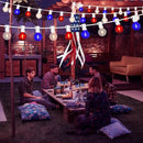 50FT G40 Red White and Blue Lights, 4th of July Decorations Lights Plug in with 50+3 LED Bulbs, Patriotic Decor Indoor Outdoor String Light for Party Patio Garden Bistro Independence Day Memorial Day by GreenHaven Gardens
