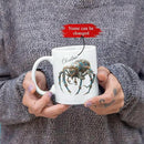 Personalized Steampunk Insect Mug, Customizable Name Mechanical Character Coffee Cup 11oz, Unique Cyberpunk Design Ceramic Mug, Customized White Cup Gift For Sci-Fi Enthusiasts by CozyNest Decor