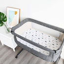 Bassinet Sheet 4 Pack for Baby Boys or Girls, Bassinet Sheets Ultra Soft Universal Fit for Most Rectangle, Oval, Hourglass Bassinet Mattress, Bassinet Sheets, Grey by TinyTreasures Baby Boutique