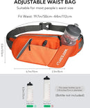 WATERFLY Fanny Pack Waist Bag: Hiking Water Bottle Holder with Strap Waist Pack for Women Men Hydration Hip Packs for Running Walking Traveling-Orange by TinyTreasures Baby Boutique