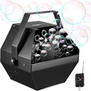 Theefun Bubble Machine: Remote Control 750ML Metal Bubble Blower Machine with High Output, Plug-in Automatic Bubble Maker Bubble Toys for Parties Wedding Birthday Indoor Outdoor Use with AC Adapter by TinyTreasures Baby Boutique