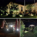 SUNVIE 12W Low Voltage Landscape Lighting Waterproof LED Landscape Lights 3000K Garden Pathway Lights 12V Outdoor Spotlights with Spike Stand, 2 Pack with Connectors by GreenHaven Gardens