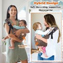 Baby Sling Carrier Adjustable Baby Sling 2025 Upgraded Toddler Sling Comfortable Baby Wrap Carriers Ergonomic-Designed, Travel Friendly Carrying 10-45 LbsLeopard by TinyTreasures Baby Boutique