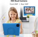 JREN Kids Table 10.1" ｜Android 14 Tablet for Kids｜64GB Storage｜Octa-Core｜WiFi ｜Cameras｜Parental Control｜Kids Content｜Case Included Great Gift for Children Ages 3-12 Years Old Blue by TinyTreasures Baby Boutique