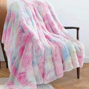 GONAAP Fuzzy Faux Fur Throw Blanket Tie-dye Rainbow Super Soft Cozy Plush Fuzzy Shaggy Blanket for Couch Sofa Bed (Tie-dye Rainbow, Throw(50"x60")) by CozyNest Decor