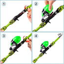 PROBEROS Kids Fishing Pole - Portable Telescopic Fishing Rod and Reel Combo Kit - Spincast Fishing Reel Casting Rods with Lures Lines Tackle Box and Bag for Boys Girls Youth Fishing by TinyTreasures Baby Boutique