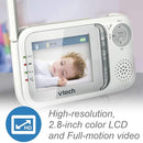 VTech VM321 Video Baby Monitor with Automatic Infrared Night Vision, Adjustable Camera, Zoom, 5 Soothing Lullabies & 1,000 Feet of Range by TinyTreasures Baby Boutique