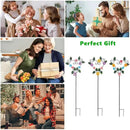 Metal Flowers Decorative Garden Stakes, 22.1 ''H Heart Shape Metal Flowers for Outside Yard Art Garden Stakes,Spring Outdoor Decor Housewarming Present for Women Mom Grandma by CozyNest Decor