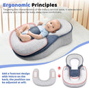Reflux Pillow for Baby, Feeding Support Pillow, Anti Reflux Newborn Feeding Pillow, Baby Wedge Pillow for Newborn,Adjustable Wedge Lounger Pillow for Reducing Spit-Up by TinyTreasures Baby Boutique