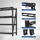 WORKPRO 68" Ultra Wide 4-Tier Metal Garage Shelving Unit, 68"W x 24"D x 65"H, 7200 LBS Capacity, Heavy Duty Storage Utility Rack, Industrial Adjustable Shelves for Shop Warehouse Basement, Pack of 2 by GreenHaven Gardens