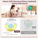 Momcozy Original Nursing Pillow for Breastfeeding-Pioneering Safety Fence- Wider Feeding Pillows for More Support for Mom & Baby- Easier Nursing & Hand Free- Fit for All, Removable Cotton Cover by TinyTreasures Baby Boutique