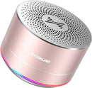 LENRUE A2 Portable Wireless Bluetooth Speaker with Lights and Lanyard,5W Mini Small Metal Speakers Bluetooth 5.0/Aux-in for iPhone Android Home Outdoor, Gifts for Women/Girls by TinyTreasures Baby Boutique